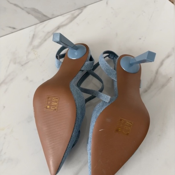 Call It Spring Denim Heels - Picture 2 of 2